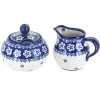 Blue Rose Pottery Blue Rose Polish Pottery Carly Cream & Sugar Set -Kitchen Storage shop unnamed file 1001