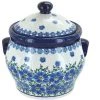 Blue Rose Pottery Blue Rose Polish Pottery Kalina Medium Canister -Kitchen Storage shop unnamed file 1003