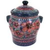 Blue Rose Pottery Blue Rose Polish Pottery Jungle Flower Large Canister -Kitchen Storage shop unnamed file 1004