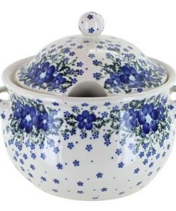Blue Rose Pottery Blue Rose Polish Pottery Melanie Large Soup Tureen