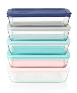 Pyrex 10pc Glass Meal Prep Set