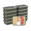 Bentgo Prep 1-Compartment Container - 10pk Khaki Green 2 Bentgo Prep 1-Compartment Container - 10pk Khaki Green -Kitchen Storage shop unnamed file 1016