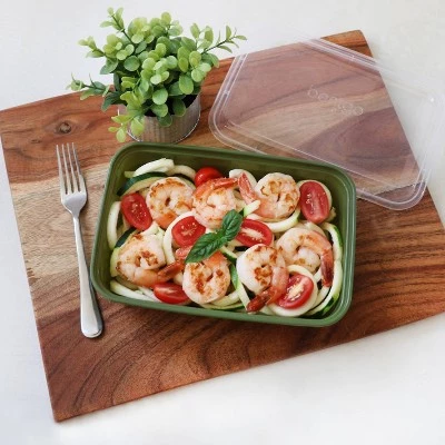 Bentgo Prep 1-Compartment Container - 10pk Khaki Green 5 Bentgo Prep 1-Compartment Container - 10pk Khaki Green - Image 3