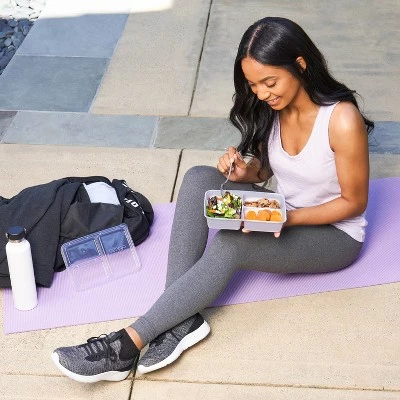 Bentgo Prep 3-Compartment Container - 10pk Silver 10 Bentgo Prep 3-Compartment Container - 10pk Silver - Image 8