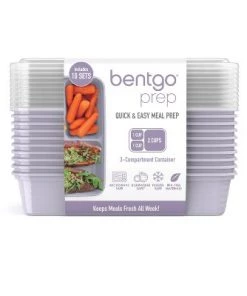 Bentgo Prep 3-Compartment Container - 10pk Silver 27 Bentgo Prep 3-Compartment Container - 10pk Silver -Kitchen Storage shop unnamed file 1044