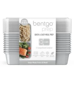 Bentgo Prep 3-Compartment Container - 10pk Silver 28 Bentgo Prep 3-Compartment Container - 10pk Silver -Kitchen Storage shop unnamed file 1045