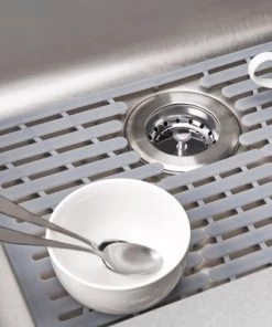 OXO 11.3" x 12.8" Silicone Sink Mat Gray -Kitchen Storage shop unnamed file 105