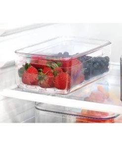 iDESIGN Divided Berry Bin with Lid -Kitchen Storage shop unnamed file 1064