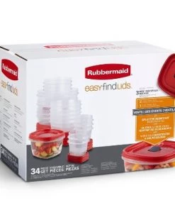 Rubbermaid 34pc Plastic Food Storage Container Set