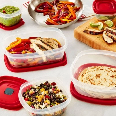 Rubbermaid 6pc Food Storage Container Set (3 containers, 3 lids) 4 Rubbermaid 6pc Food Storage Container Set (3 containers, 3 lids) - Image 2