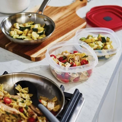 Rubbermaid 6pc Food Storage Container Set (3 containers, 3 lids) 6 Rubbermaid 6pc Food Storage Container Set (3 containers, 3 lids) - Image 4