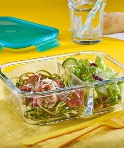 Pyrex Meal Box 3.4 Cup Rectangular Glass Food Storage Container - Blue -Kitchen Storage shop unnamed file 1143