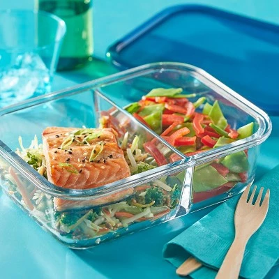 Pyrex MealBox 5.5 Cup Rectangular Glass Food Storage 4 Pyrex MealBox 5.5 Cup Rectangular Glass Food Storage - Image 2