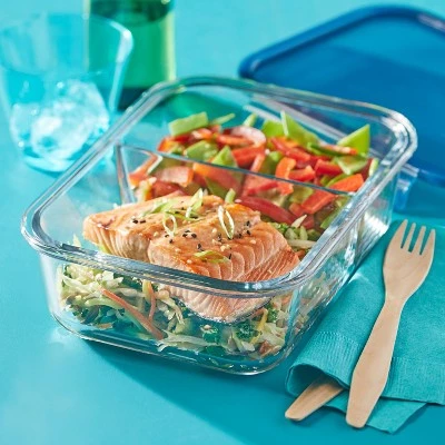 Pyrex MealBox 5.5 Cup Rectangular Glass Food Storage 5 Pyrex MealBox 5.5 Cup Rectangular Glass Food Storage - Image 3