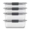 Rubbermaid 8pc Brilliance Glass Food Storage Containers, Set of 4 Food Containers with Lids -Kitchen Storage shop unnamed file 1161