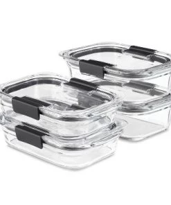 Rubbermaid 8pc Brilliance Glass Food Storage Containers, Set of 4 Food Containers with Lids -Kitchen Storage shop unnamed file 1166