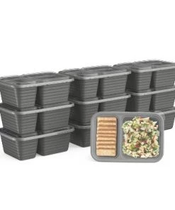 Bentgo Prep 2-Compartment Snack Container Set - 20pc Deep Teal