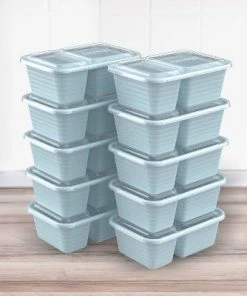 Bentgo Prep 2-Compartment Snack Container Set - 20pc Deep Teal -Kitchen Storage shop unnamed file 1170