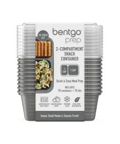Bentgo Prep 2-Compartment Snack Container Set - 20pc Deep Teal -Kitchen Storage shop unnamed file 1179