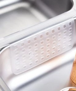 mDesign Kitchen In-Sink Protector Set of 3 - 1 Sink Saddle, 2 Large Sink Mats -Kitchen Storage shop unnamed file 118