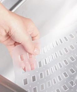 mDesign Kitchen In-Sink Protector Set of 3 - 1 Sink Saddle, 2 Large Sink Mats -Kitchen Storage shop unnamed file 119