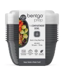 Bentgo Prep Single Compartment Bowl Set - 20pc Champagne -Kitchen Storage shop unnamed file 1195