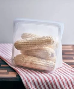 stasher Reusable Food Storage Mega Stand Up Bag - Clear