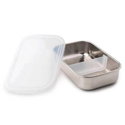 U Konserve U-Konserve Stainless Steel Food-Storage Container Bento Rectangle 25oz - Clear Plastic Lid 3 U Konserve U-Konserve Stainless Steel Food-Storage Container Bento Rectangle 25oz - Clear Plastic Lid