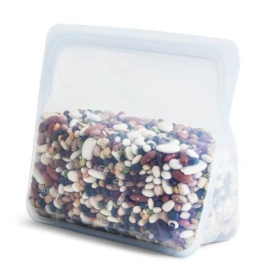 Stasher Reusable Food Storage Stand Up Bag - Clear 3 Stasher Reusable Food Storage Stand Up Bag - Clear
