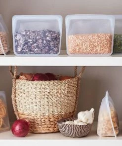 Stasher Reusable Food Storage Stand Up Bag - Clear 12 Stasher Reusable Food Storage Stand Up Bag - Clear -Kitchen Storage shop unnamed file 1214