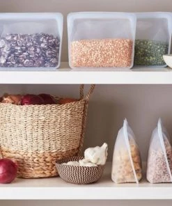 Stasher Reusable Food Storage Stand Up Bag - Clear 14 Stasher Reusable Food Storage Stand Up Bag - Clear -Kitchen Storage shop unnamed file 1216