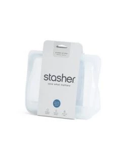 Stasher Reusable Food Storage Stand Up Bag - Clear 15 Stasher Reusable Food Storage Stand Up Bag - Clear -Kitchen Storage shop unnamed file 1217