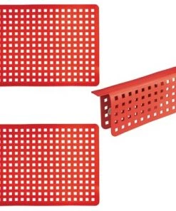 mDesign Kitchen In-Sink Protector Set of 3 - 1 Sink Saddle, 2 Large Sink Mats -Kitchen Storage shop unnamed file 124