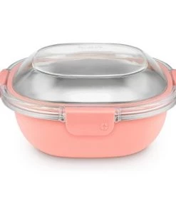 Ello 5 Cup Stainless Steel Lunch Bowl - Peach