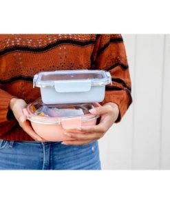 Ello 5 Cup Stainless Steel Lunch Bowl - Peach -Kitchen Storage shop unnamed file 1246