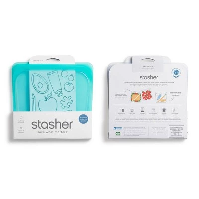 stasher Reusable Food Storage Sandwich Bag (Colors May Vary) 5 stasher Reusable Food Storage Sandwich Bag (Colors May Vary) - Image 3