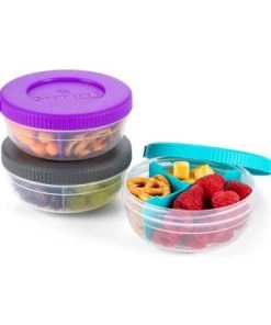 SnapLock Snack Stack Food Storage Container - Clear - 3pk -Kitchen Storage shop unnamed file 1272
