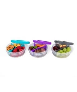 SnapLock Snack Stack Food Storage Container - Clear - 3pk -Kitchen Storage shop unnamed file 1273