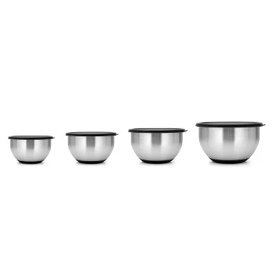 BergHOFF Geminis 8Pc 18/10 Stainless Steel Mixing Bowl Set with Lids 3 BergHOFF Geminis 8Pc 18/10 Stainless Steel Mixing Bowl Set with Lids