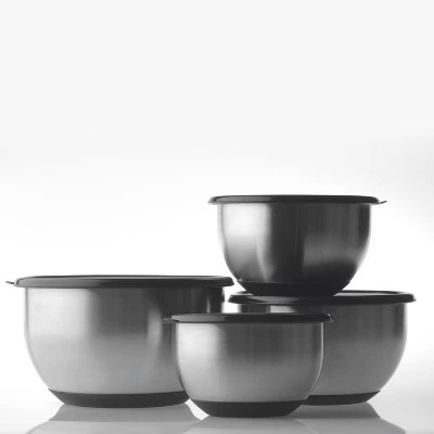 BergHOFF Geminis 8Pc 18/10 Stainless Steel Mixing Bowl Set with Lids 6 BergHOFF Geminis 8Pc 18/10 Stainless Steel Mixing Bowl Set with Lids - Image 4