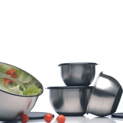 BergHOFF Geminis 8Pc 18/10 Stainless Steel Mixing Bowl Set with Lids 7 BergHOFF Geminis 8Pc 18/10 Stainless Steel Mixing Bowl Set with Lids - Image 5