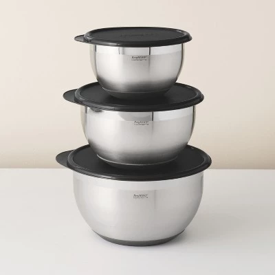 BergHOFF Geminis 8Pc 18/10 Stainless Steel Mixing Bowl Set with Lids 8 BergHOFF Geminis 8Pc 18/10 Stainless Steel Mixing Bowl Set with Lids - Image 6