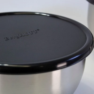 BergHOFF Geminis 8Pc 18/10 Stainless Steel Mixing Bowl Set with Lids 11 BergHOFF Geminis 8Pc 18/10 Stainless Steel Mixing Bowl Set with Lids - Image 9