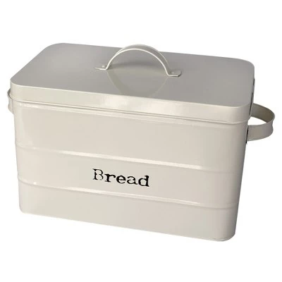 Home Basics Tin Bread Box, Ivory 3 Home Basics Tin Bread Box, Ivory
