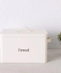 Home Basics Tin Bread Box, Ivory 10 Home Basics Tin Bread Box, Ivory -Kitchen Storage shop unnamed file 1312