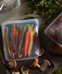 stasher Reusable Food Storage Half Gallon Bag - Clear