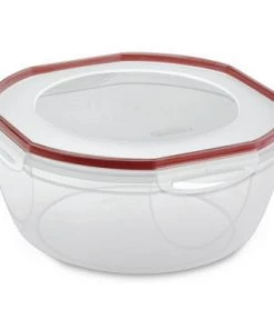 Sterilite Ultra Seal 8.1 Quart Plastic Food Storage Bowl Container (2 Pack)