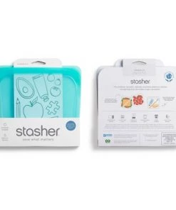Stasher Reusable Food Storage Sandwich Bag - Aqua 5 Stasher Reusable Food Storage Sandwich Bag - Aqua -Kitchen Storage shop unnamed file 1320