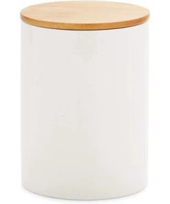Farmlyn Creek 3 Piece White Ceramic Kitchen Canister Sets for Seasoning & Snacks with Bamboo Lids, 3 Sizes -Kitchen Storage shop unnamed file 1342