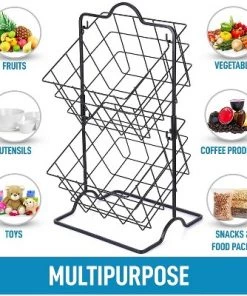 Zulay Kitchen 2 - Tier Freestanding Fruit Stand Storage & Organizer Durable Steel Metal Fruit Basket 11 Zulay Kitchen 2 - Tier Freestanding Fruit Stand Storage & Organizer Durable Steel Metal Fruit Basket -Kitchen Storage shop unnamed file 1350